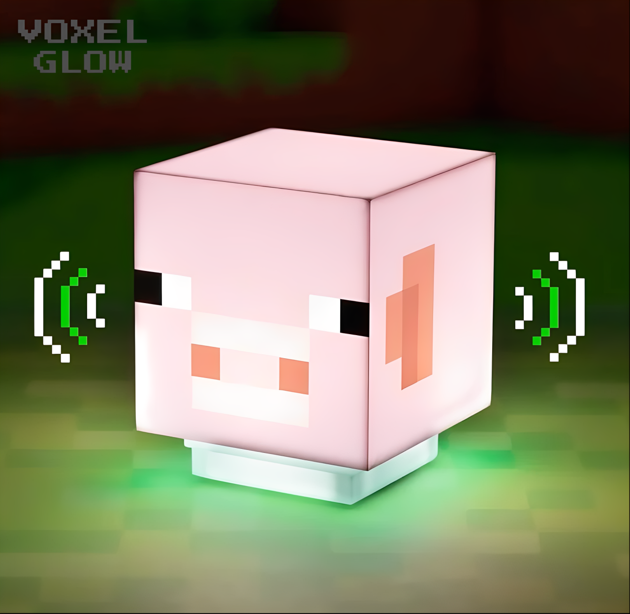 Voxel Pig Lamp